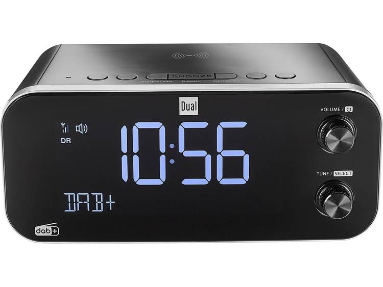 Dual DAB CR 30 Black Bird DAB+ Wekkerradio FM, USB Accu laadfunctie Zwart