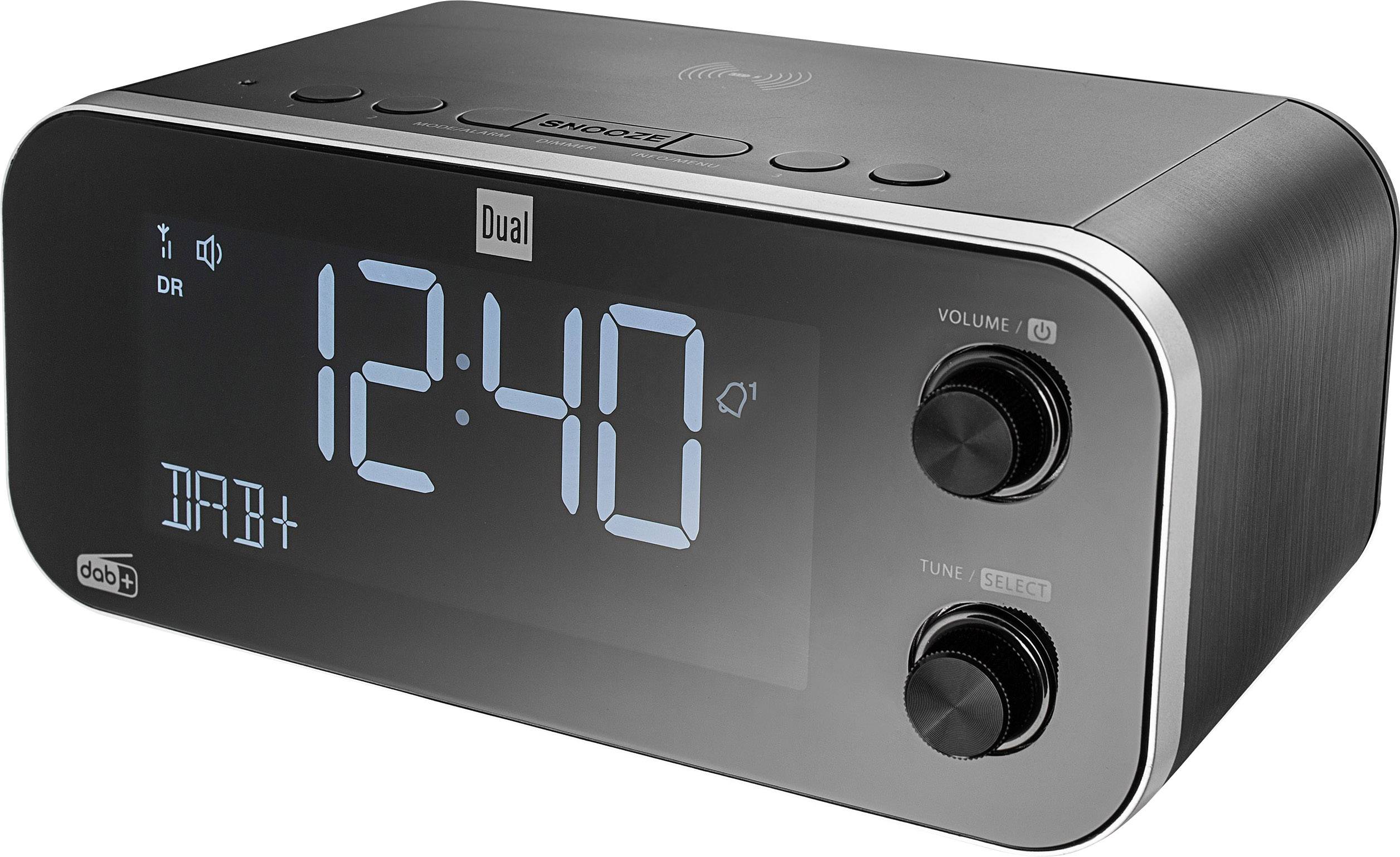 Dual DAB CR 30 Black Bird Wekkerradio DAB+, FM USB Accu laadfunctie