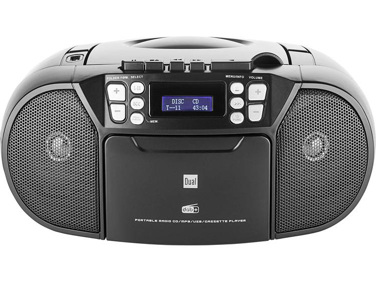 Dual DAB-P 210 DAB+ CD-radio AUX, CD, FM Zwart
