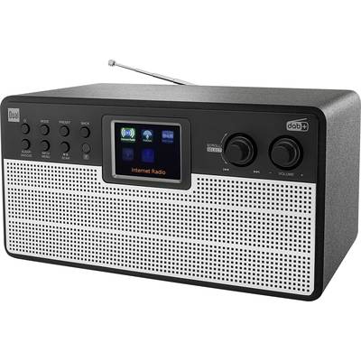 Dual Radiostation IR 100 Internetradio DAB+, VHF (FM) Bluetooth, WiFi, Internetradio  Zwart, Zilver