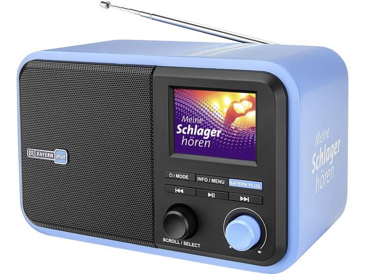 Dual Bayern Plus DAB+ Tafelradio AUX, Bluetooth, FM, SD, USB Herlaadbaar Blauw