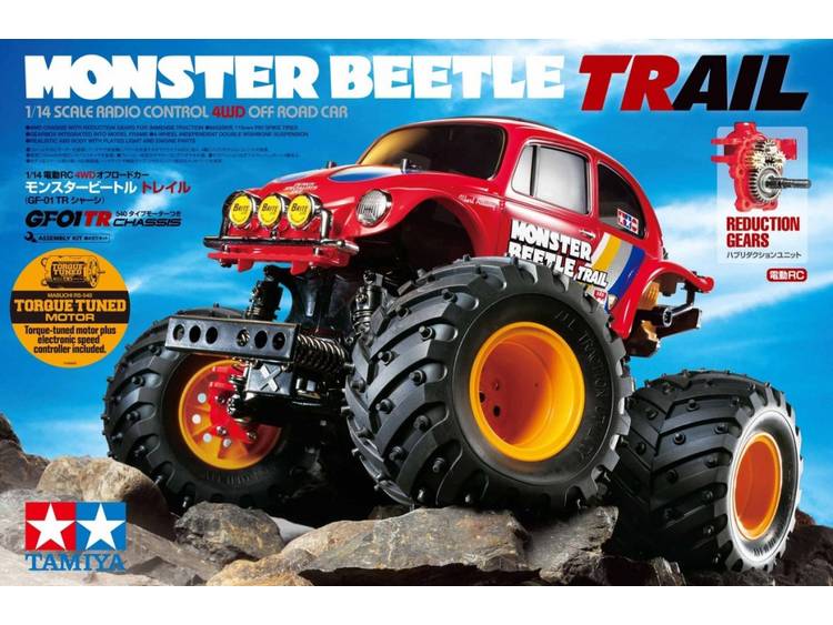 Tamiya Monster Beetle Trail 1:14 Brushed RC auto Elektro Monstertruck 4WD Bouwpakket