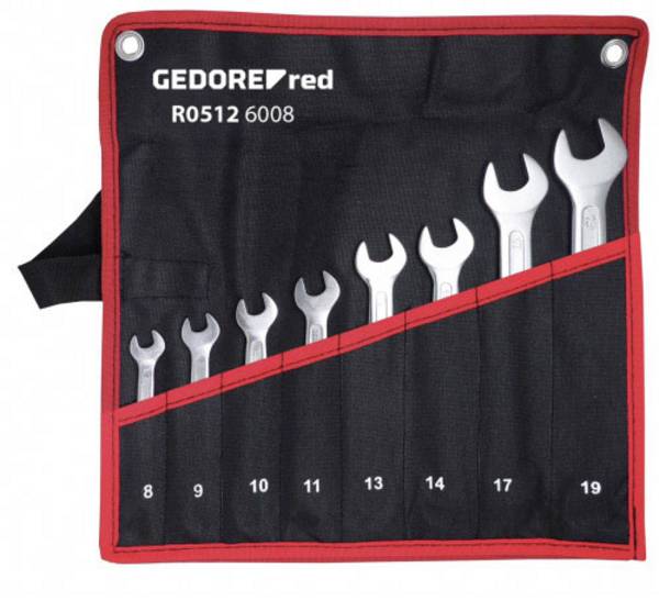 Gedore RED 3301081 R05126008 Dubbele steeksleutelset 8-delig Sleutelbreedte (metrisch) 6 - 9 mm