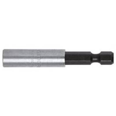 Metalen boor-bit-adapter, geschikt voor gebruik met schroevendraaiers en boormachines, cilindrisch en robuust ontworpen.