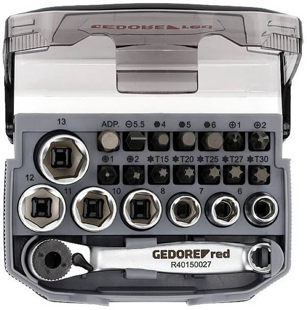 Gedore RED R49005023 3300026 Dopsleutel-bitinzet   23-delig