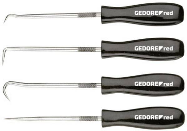 Gedore RED 3301548 Haakset voor O-ringmontage L.135mm 4-delig