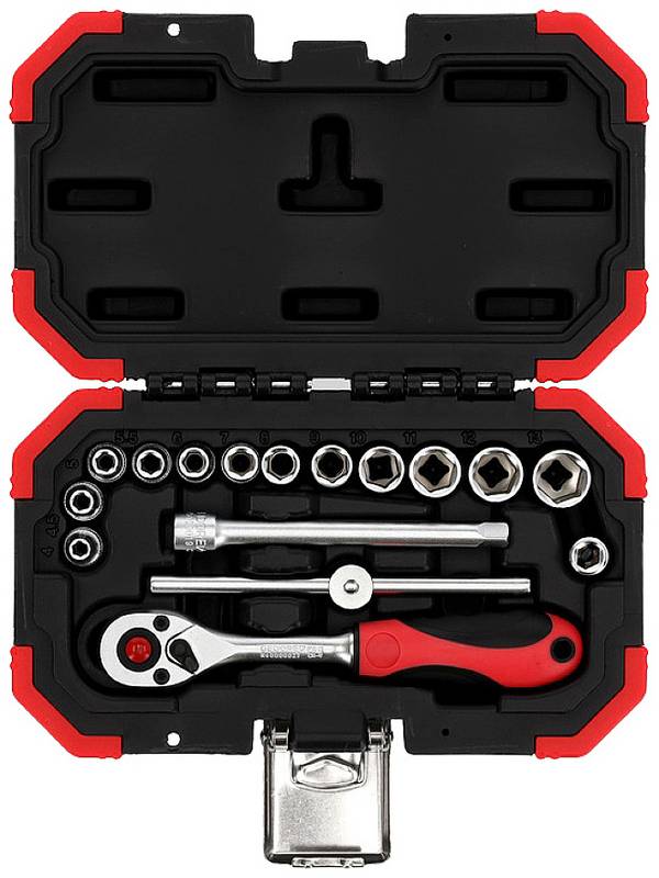 Gedore RED R49003016 3300050 Dopsleutelset Metrisch 1/4" (6,3 mm) 16-delig
