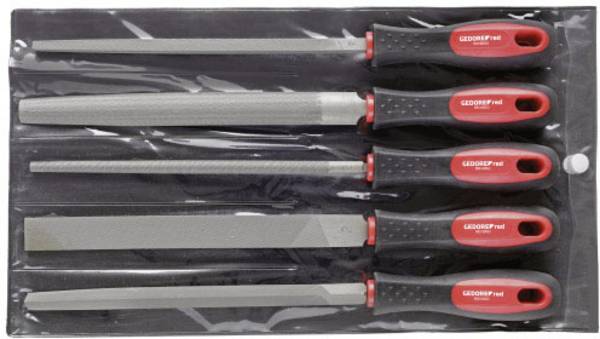 Gedore RED 3301597 Vijlenset 3-kant + 4-kant + plat + rond + halfrond 5-delig  Lengte 310 mm 1 stuk(s)