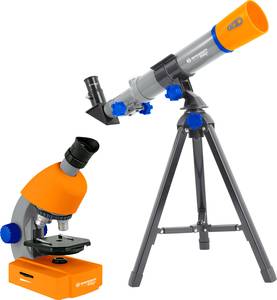 Conrad Bresser Optik Junior Teleskop & Mikroskop-Set Refractor-telescoop Azimutaal Achromatisch Vergroting 20 tot 32 x aanbieding