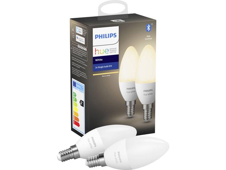 Philips Lighting Hue LED-lamp (los) Energielabel: A+ (A++ E) E14 6 W Warm-wit