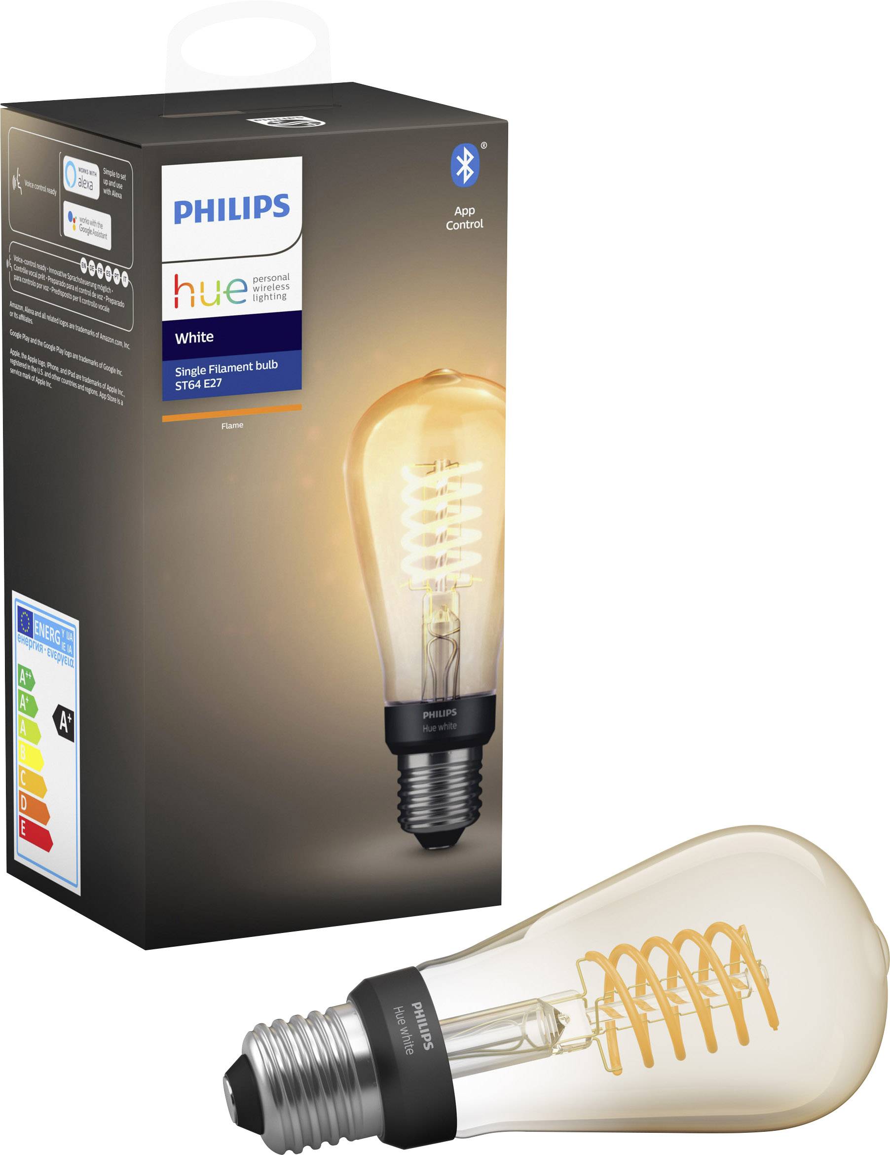 Onbekwaamheid vergeven Antagonist Philips Lighting Hue LED-lamp (los) 929002241201 Energielabel: G (A - G)  E27 7 W Warmwit Energielabel: G (A - G) kopen ? Conrad Electronic