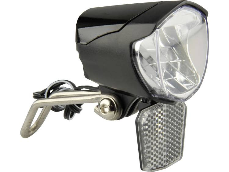 Fischer Fahrrad Koplamp 85355 LED werkt op de dynamo Zwart