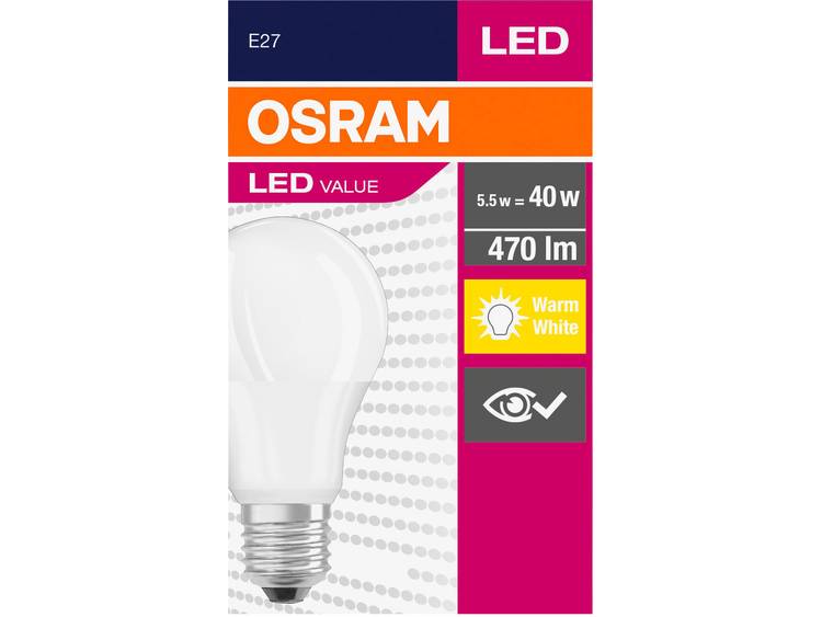 OSRAM LED-lamp Energielabel A+++ (A+++ G) E27 5.5 W = 40 W (Ã x l) 60 mm x 112 mm 1 stuk(s)