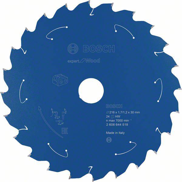 Bosch Accessories Expert for Wood 2608644518 Cirkelzaagblad 216 x 30 mm Aantal tanden: 24 1 stuk(s)