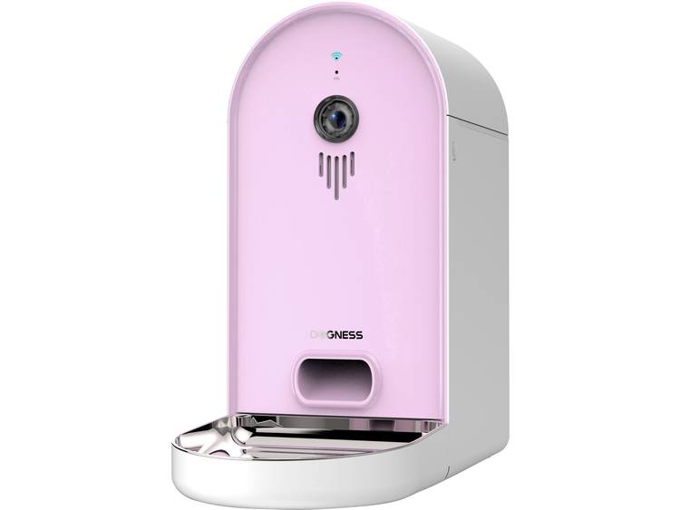 Voederautomaat Dogness Smart-Cam-Feeder Roze, Wit 1 stuks