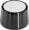 Mentor 333.61 333.61 Draaiknop Met knopmarkering Zwart (Ø x h) 28 mm x 17 mm 1 stuk(s)