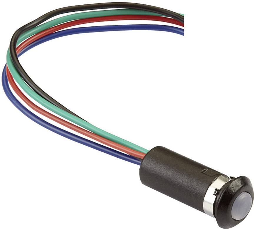Mentor 2660.8501 LED-signaallamp RGB Lens 5 mm 2 V, 3.5 V, 3.5 V 20 mA, 20 mA, 20 mA