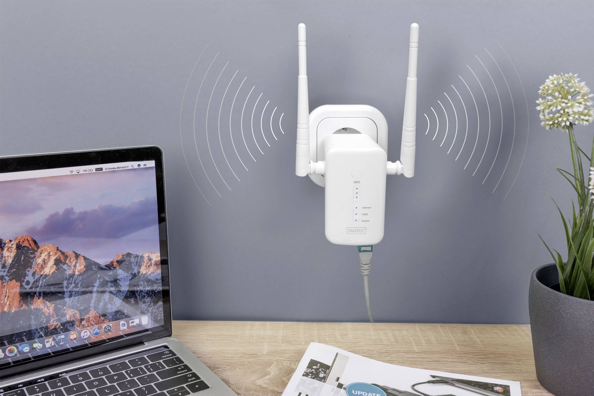 Digitus DIGITUS 1200 Mbps Wireless Dual-Band, 3-er Set 2.4/5.8 GHz Mesh-netwerk 1200 MBit/s 2.4 GHz, 5 GHz-3