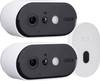 ABUS WLAN Akku Cam mit Basisstation 2er-Set PPIC90200 IP-Bewakingscameraset WiFi Met 2 camera's 1920 x 1080 Pixel