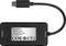 USB-C Hub van Transcend met vier aansluitingen, model TS-HUB2C, 5V, 0,9A, vervaardigd in Taiwan. Zwart, rechthoekig ontwerp.