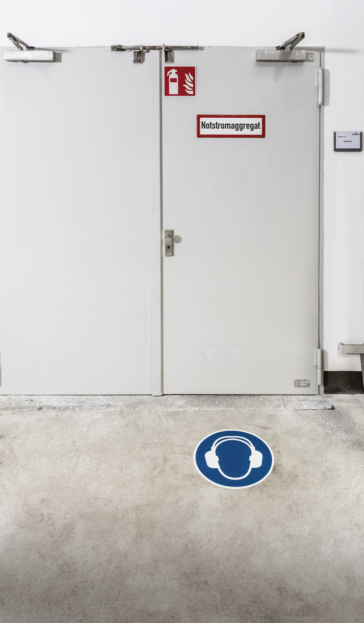 DURABLE verplichte sticker 'Gebruik gehoorbescherming'-1
