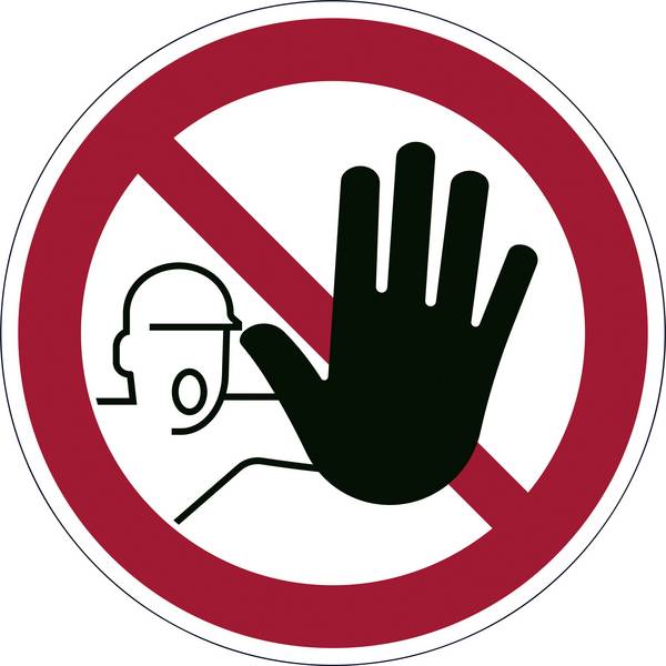 DUURZAME verbodssticker 'Geen toegang'