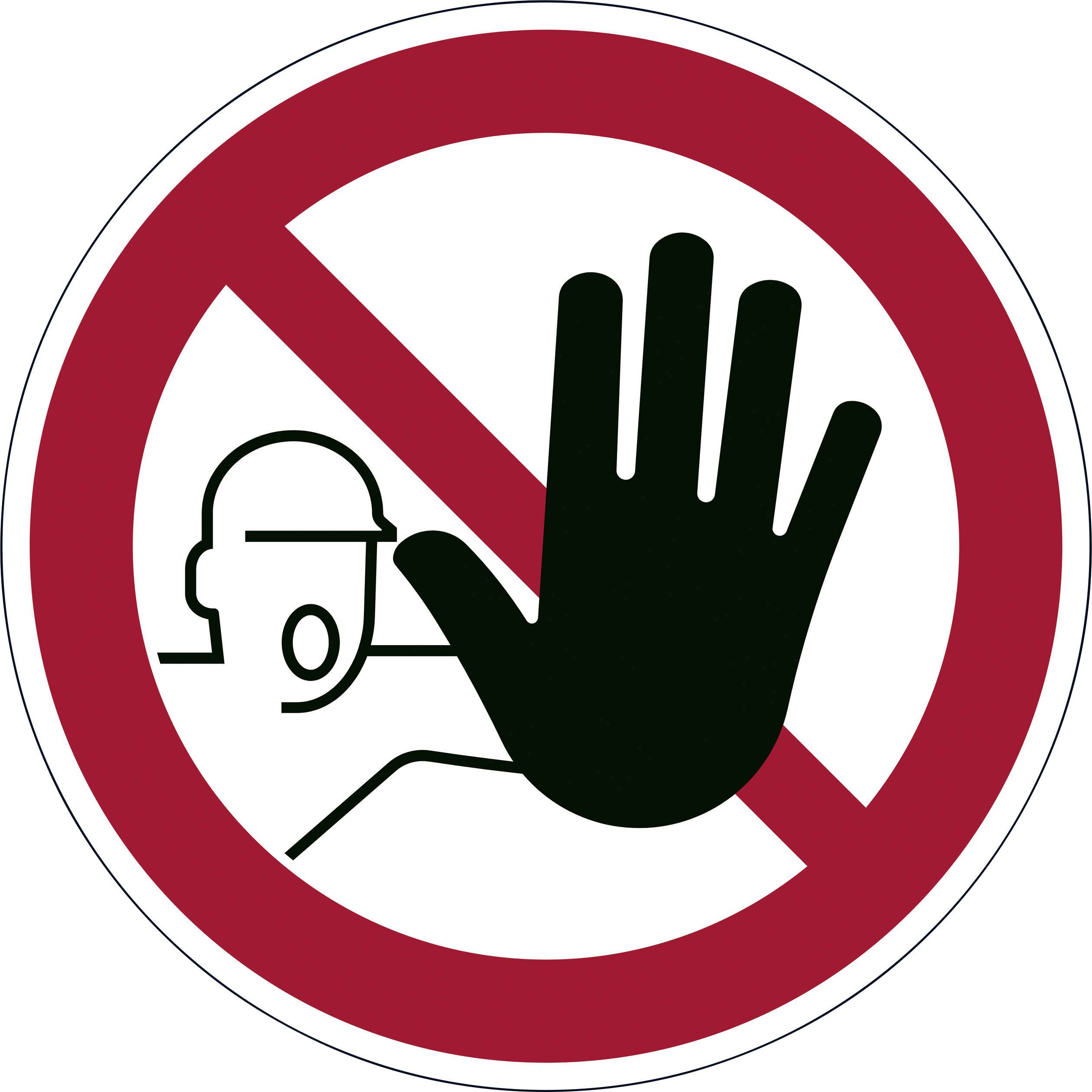 DUURZAME verbodssticker 'Geen toegang'-0