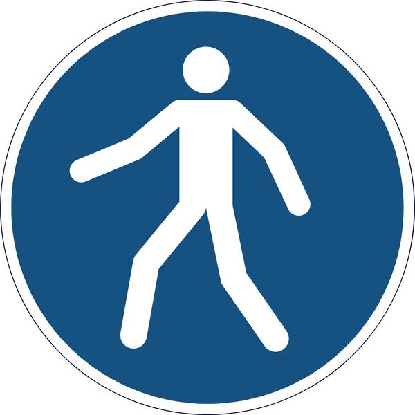 Duurzaam 173106 pictogram Rond Blauw, Wit Kunststoff