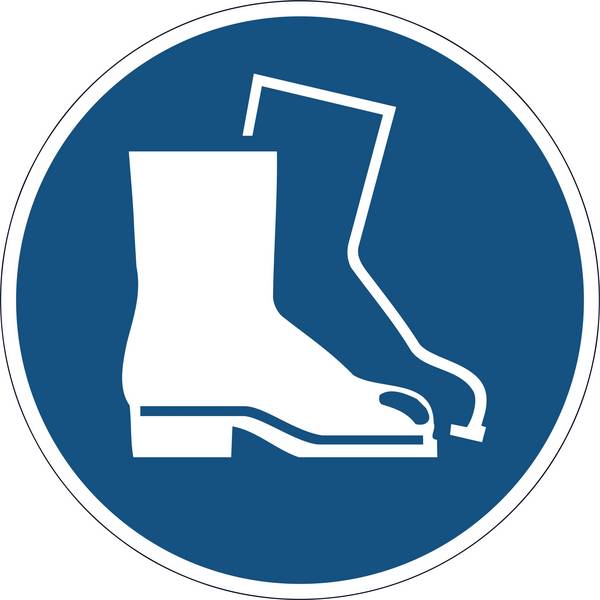 DURABLE verplichte sticker 'Gebruik voetbescherming'