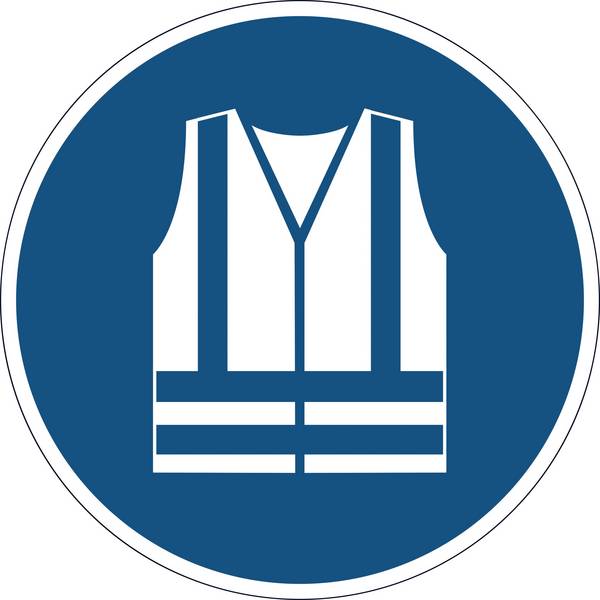 DURABLE verplichte sticker 'Draag een reflecterend vest'