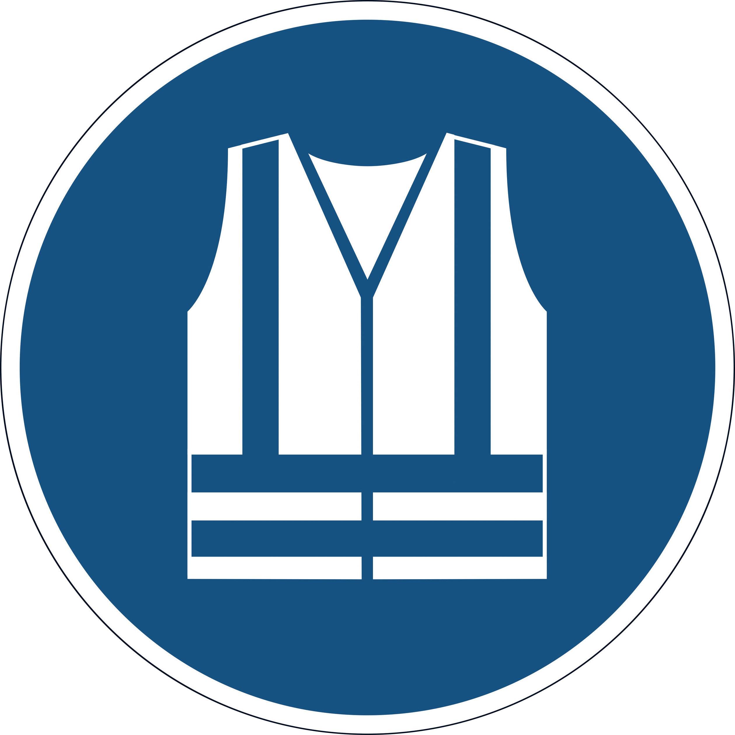DURABLE verplichte sticker 'Draag een reflecterend vest'-0