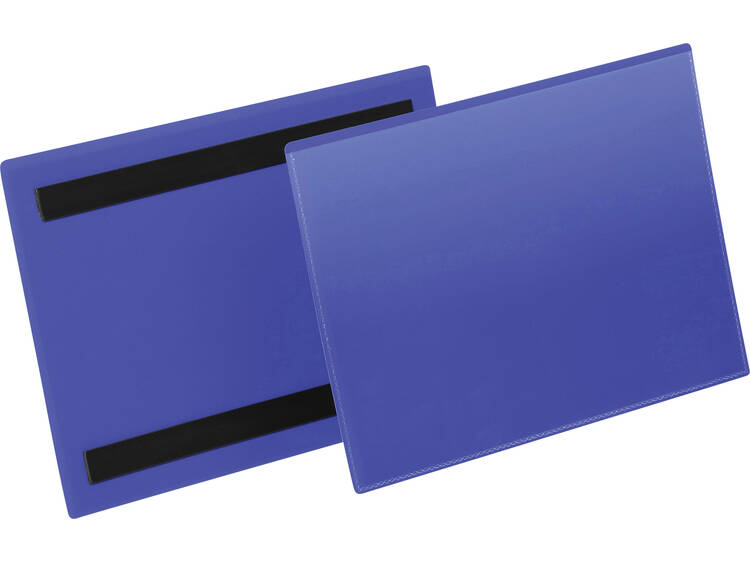 Durable magnetische labelhoes blauw, pak van 50 stuks, ft A5