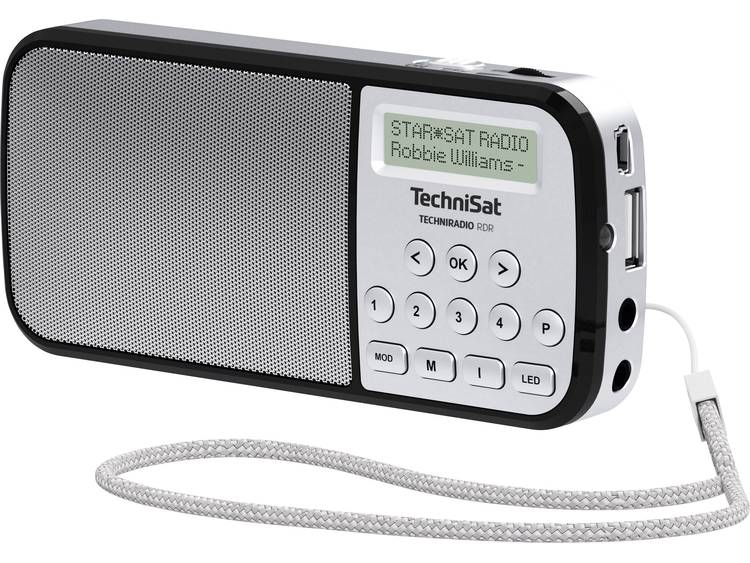 TechniSat Techniradio RDR DAB+ Zakradio AUX, FM, USB Zaklamp Zilver