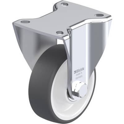 Metalen stuurwielmodule met zwart wiel, monteerbaar met vier schroefgaten, geschikt voor verplaatsbare apparaten en meubilair.