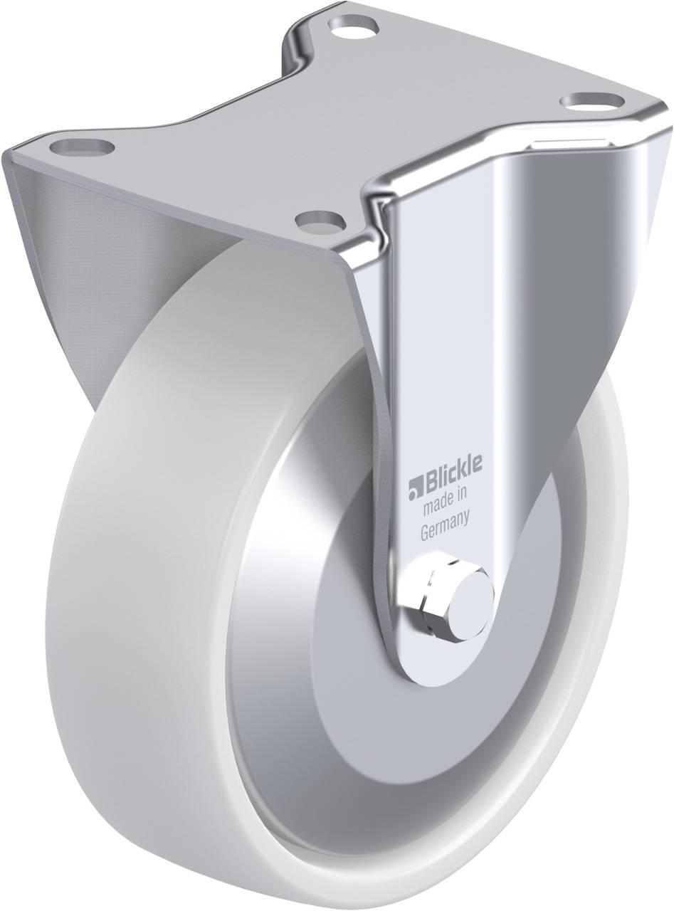 Metalen rol met witte band, bevestigd door een zilveren metalen beugel.