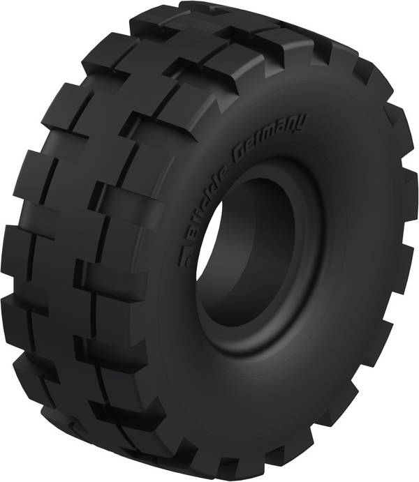 Blickle BSEV 4.00-4 Banden Wieldiameter: 306 mm Draagvermogen (max.): 840 kg 1 stuk(s)