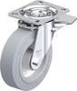 Blickle L-ALEV 125K-ST-SG Zwenkwiel met rem Wieldiameter: 125 mm Draagvermogen (max.): 250 kg 1 stuk(s)