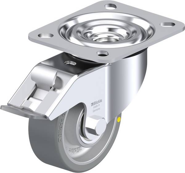 Blickle L-ALTH 80K-FI-AS Zwenkwiel met rem Wieldiameter: 80 mm Draagvermogen (max.): 200 kg 1 stuk(s)