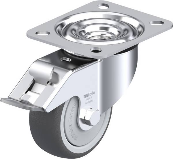 Blickle LE-PATH 80KF-FI Zwenkwiel met rem Wieldiameter: 80 mm Draagvermogen (max.): 150 kg 1 stuk(s)