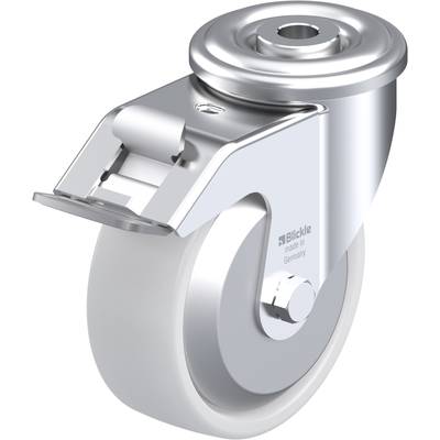 Draaibare metalen stuurwiel met een grijze rubberen wielafdekking, ontworpen voor veelzijdig gebruik in industriële toepassingen.