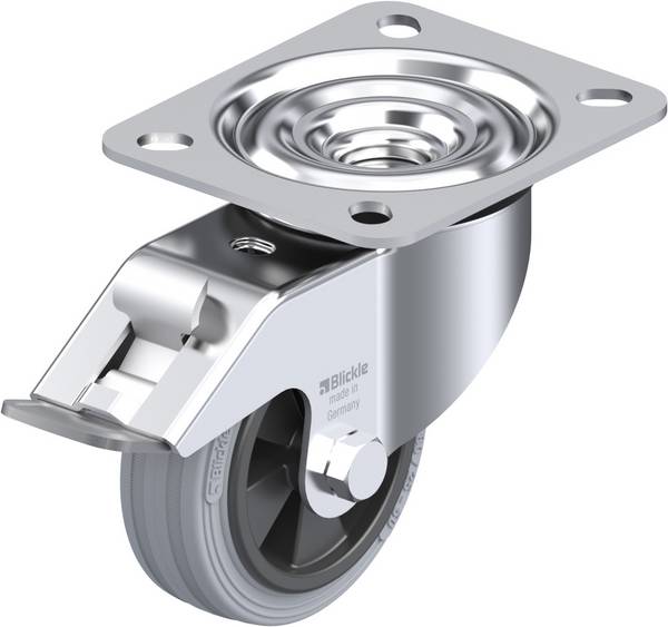 Blickle LE-VPP 80G-FI-SG Zwenkwiel met rem Wieldiameter: 80 mm Draagvermogen (max.): 50 kg 1 stuk(s)
