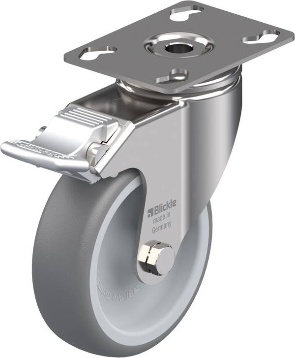 Blickle LKPXA-TPA 101G-FI Zwenkwiel met rem Wieldiameter: 100 mm Draagvermogen (max.): 110 kg 1 stuk(s)