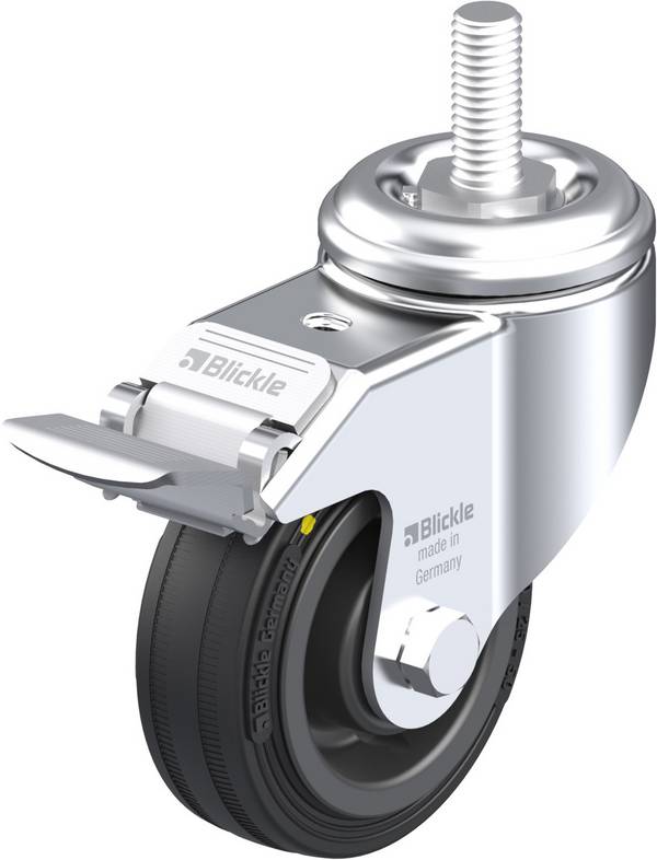 Blickle LKRA-VPA 80K-FI-EL-GS12 Zwenkwiel met rem Wieldiameter: 80 mm Draagvermogen (max.): 60 kg 1 stuk(s)