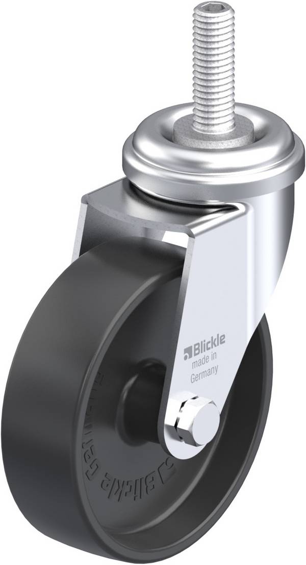 Blickle LRA-POA 75G-GS10 Zwenkwiel Wieldiameter: 75 mm Draagvermogen (max.): 75 kg 1 stuk(s)