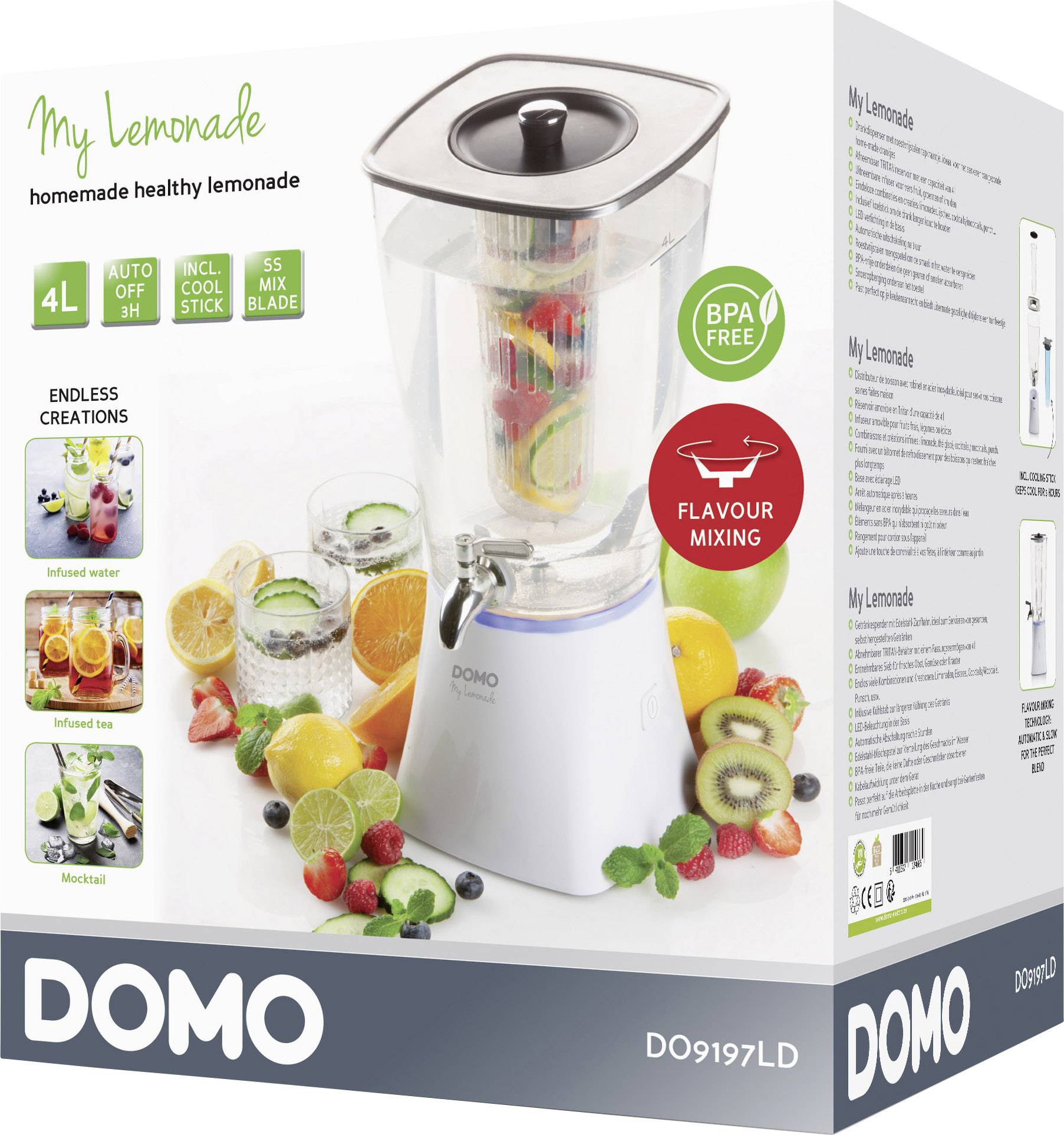 DOMO My Lemonade Limonadedispenser 5 W Wit-25