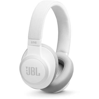 JBL Live 650 Over Ear koptelefoon   Bluetooth  Wit Noise Cancelling Klankregeling, Volumeregeling, Headset