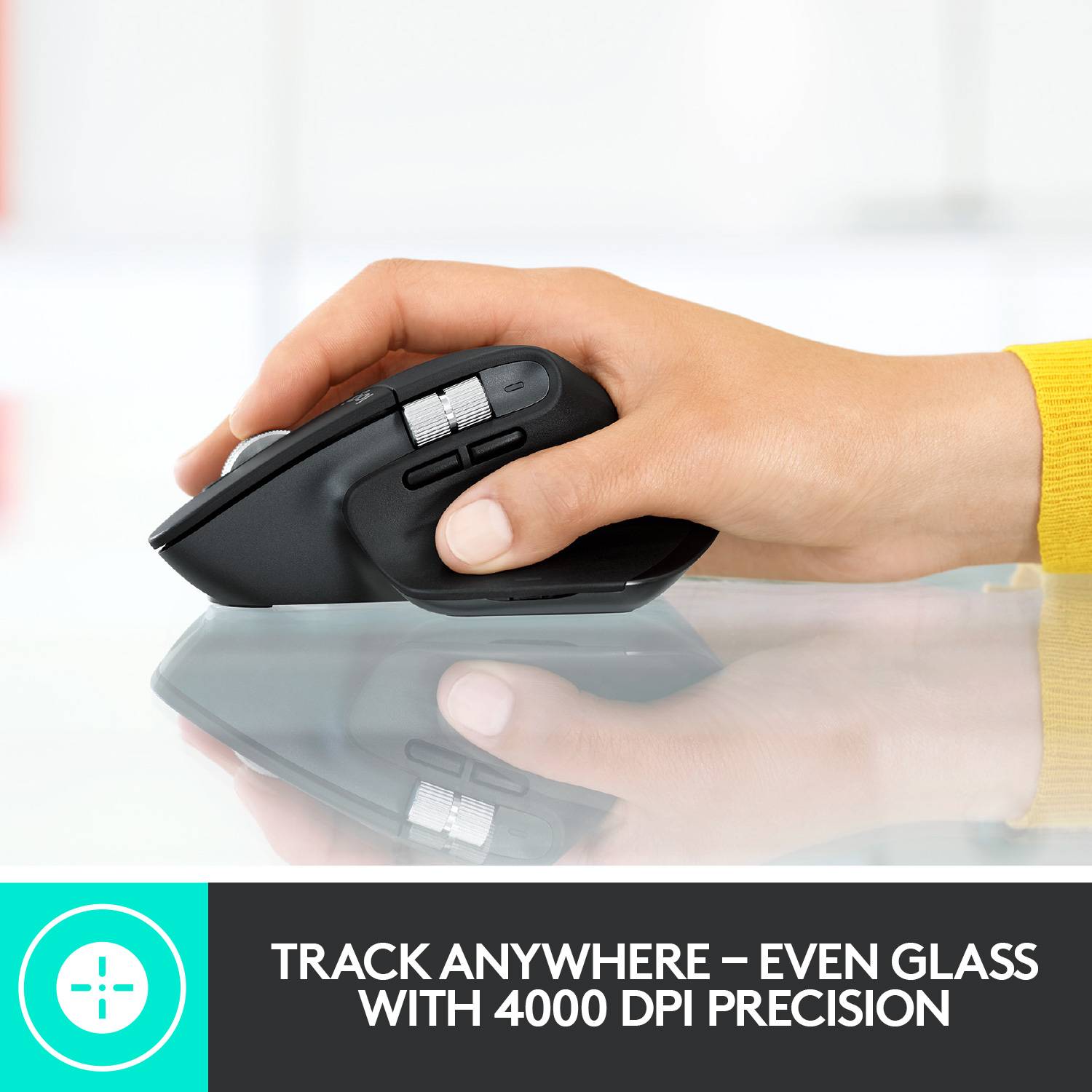 Logitech MX Master 3 Advanced Ergonomische muis Bluetooth, Radiografisch Laser Grafiet 7 Toetsen 4000 dpi Oplaadbaar, In-8