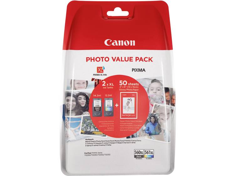 Canon 3712C004 inktcartridge Origineel Zwart, Cyaan, Magenta, Geel Multipack 2 stuk(s)