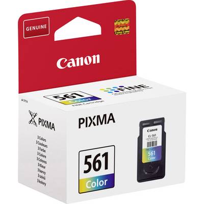 Canon inktcartridge CL-561 Color, 3 kleuren. Verpakking in rood en wit. Compatibel met Canon PIXMA printers.