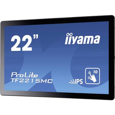'22-inch monitor van iiyama, model ProLite TF2215MC met IPS-technologie en 10-punts multi-touch functionaliteit.'